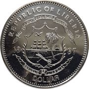 1 Dollar Indian Independence obverse image