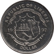 1 Dollar Jurassic Park - Stegosaurus obverse image