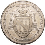 1 Thaler - Christoph Anton, Austria, 1781 reverse image