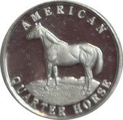 1 Dollar American Quarter Horse reverse image