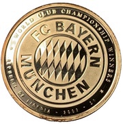 1 Dollar FC Bayern München World Club Championship Winners, Liberia, 2002 reverse image