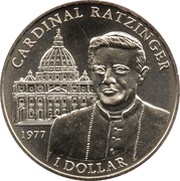 1 Dollar Cardinal Ratzinger, Liberia, 2005 reverse image
