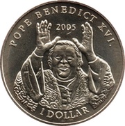 1 Dollar Pope Benedict XVI reverse image