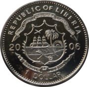 1 Dollar Queen Elizabeth II seated on horseback obverse image