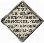 ¼ Thaler Siege coinage, Austria, 1529 reverse image