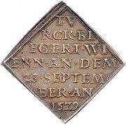 ½ Thaler Siege coinage, Austria, 1529 reverse image