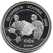 1 Dollar Spain, Liberia, 2008 reverse image
