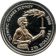 2½ Dollars Sydney 2000 Olympic Games, Liberia, 1999 reverse image