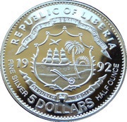 5 Dollars Nigel Mansell obverse image
