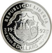 5 Dollars Ayrton Senna obverse image