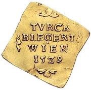 1 Ducat Siege coinage, Austria, 1529 reverse image