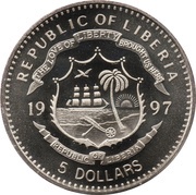 5 Dollars Polar Bear obverse image