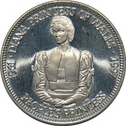 5 Dollars Princess Diana - Peoples Princess, Liberia, 1997 reverse image