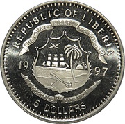 5 Dollars Princess Diana - Birth of William obverse image