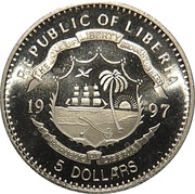 5 Dollars Princess Diana - William’s Christening obverse image