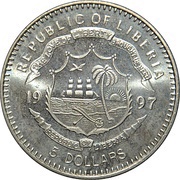 5 Dollars Princess Diana - The Queen Mother obverse image