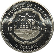 5 Dollars Princess Diana - Compassion obverse image
