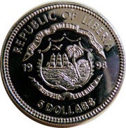5 Dollars German Unification obverse image