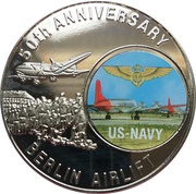 5 Dollars Berlin Airlift, Liberia, 1998 reverse image