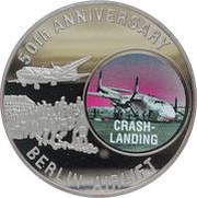 5 Dollars Berlin Airlift, Liberia, 1998 reverse image