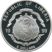 5 Dollars James Cook obverse image