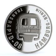 5 Dollars "Transrapid-08" Hamburg-Berlin Monorail, Liberia, 1999 reverse image