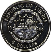 5 Dollars Johann Strauß Memorial obverse image