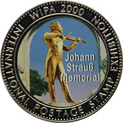 5 Dollars Johann Strauß Memorial, Liberia, 1999 reverse image