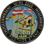 5 Dollars Uno-city, Liberia, 1999 reverse image