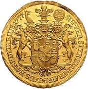 5 Ducats - Joseph Nicolas, Austria, 1777 reverse image