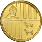 2 Diners Golden Eagle; Fineness .9999 - Gold Bullion reverse image