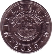 5 Dollars Year of the Dragon; Type II obverse image