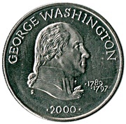 5 Dollars George Washington, Liberia, 2000 reverse image