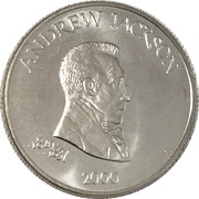 5 Dollars Andrew Jackson, Liberia, 2000 reverse image