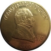 5 Dollars Martin Van Buren, Liberia, 2000 reverse image