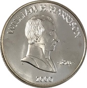 5 Dollars William H. Harrison, Liberia, 2000 reverse image