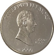 5 Dollars Millard Fillmore, Liberia, 2000 reverse image