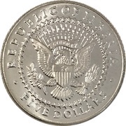 5 Dollars Franklin Pierce obverse image