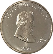 5 Dollars James Buchanan, Liberia, 2000 reverse image
