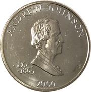 5 Dollars Andrew Johnson, Liberia, 2000 reverse image