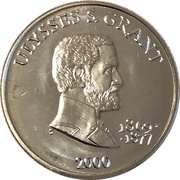 5 Dollars Ulysses S. Grant, Liberia, 2000 reverse image