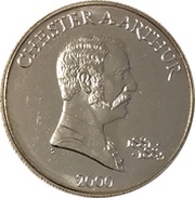 5 Dollars Chester A. Arthur, Liberia, 2000 reverse image