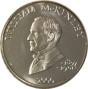5 Dollars William McKinley, Liberia, 2000 reverse image