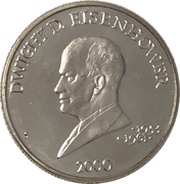 5 Dollars Dwight D. Eisenhower, Liberia, 2000 reverse image