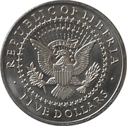 5 Dollars William J. Clinton obverse image