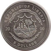 5 Dollars Beetle obverse image