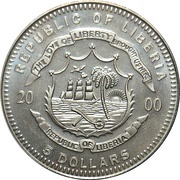 5 Dollars John F. Kennedy obverse image