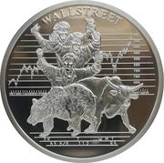 5 Dollars Wallstreet, Liberia, 2000 reverse image