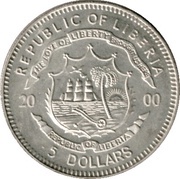 5 Dollars Discovery of America obverse image