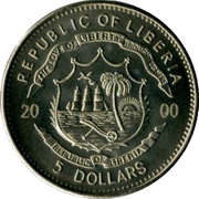 5 Dollars Mayflower smaller issue obverse image